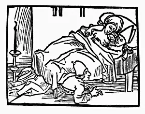 Adultery: marriage, adultery, bishop in bed with a married