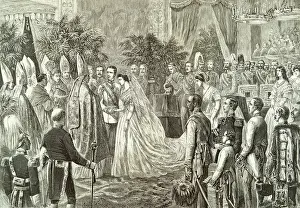 Woodcarving: The marriage-ceremony