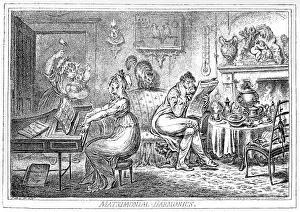Disagreement: Married life by Gillray