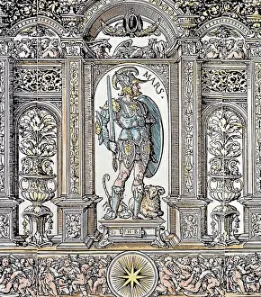Divinities: Mars, block 3 from a frieze with 7 planetary deities