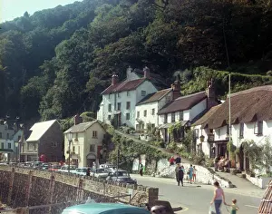 Mars Hill and harbour, Lynmouth