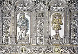 Divinities: Mars and Sol, blocks 3 and 4 from a frieze with 7 planetary
