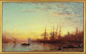 Ziem: Marseille at sunset