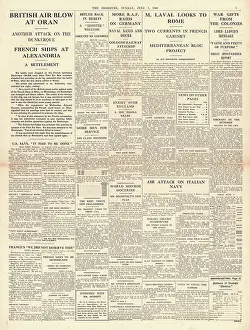 Mers: Marshal Petain Breaks with Britain