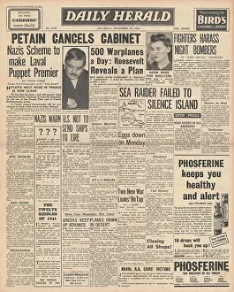 Cancels: Marshal Petain cancels Cabinet