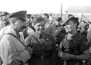 Reproduced: Marshal of the Soviet Union Semyon Budyonny, pilots