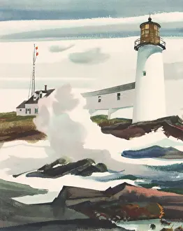 Choppy: Marshall Point Light, Maine