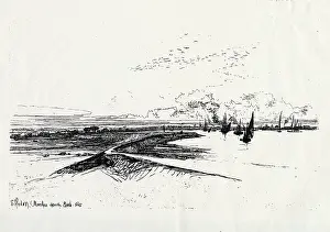 Daubigny: Marshes opposite Erith