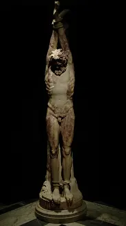 Hung: Marsyas. Statue. Captoline Museums. Rome. Italy
