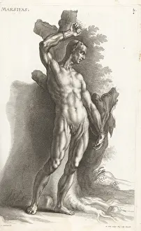 Lacademia Todesca: Marsyas tied to a tree to be flayed alive