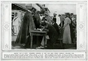 Passports: Martial law in Egypt 1914