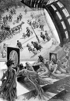 Martians watching scenes of life on Earth