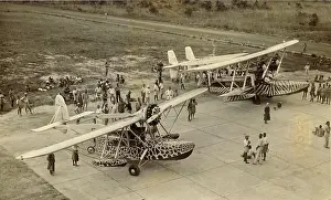 Nairobi: Martin Johnson's two aircraft at Kimberley