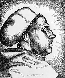 Mortarboard: Martin Luther, around the 15th century