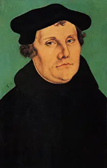 1529: Martin Luther, by Cranach