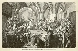 1529: Martin Luther and Huldrych Zwingli