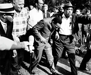Threw: Martin Luther King at march in Chicago