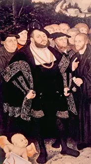 Zwingli: Martin Luther (left) with his friends John ?