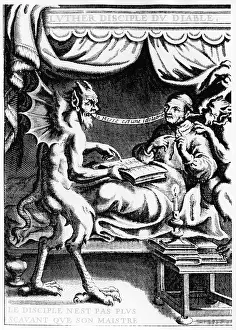 Discusses: Martin Luther talking to the devil, 1522