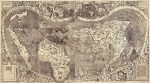 Cartographer: Martin Waldseem oller World Map, 1507