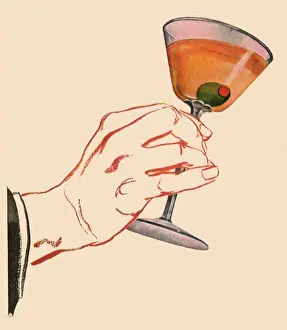 Stuffed: Martini Glass in Hand