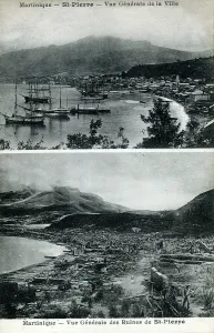 Pelee: Martinique - St. Pierre before and after the 1902 volcano