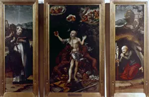 Triptych: The Martyrdom of Saint Ignatius (c107): Bishop