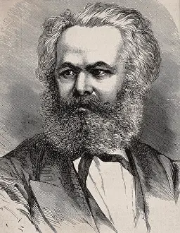 L Illustration: MARX, Karl (1818-1883). German philosopher, politician