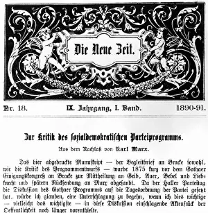 Critique: Marx, Karl, 5.5.1818 - 14.3.1883, German philosopher