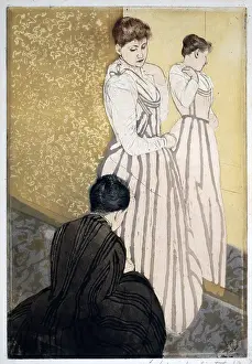 Acquire: Mary Cassatt etching, THE FITTING, 1891. ?