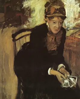 Cassatt: Mary Cassatt Portrait, by Degas