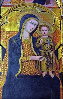 Gothically: Mary with child and bird