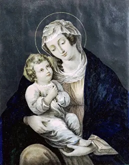 Saintly: Mary with her child Jesus