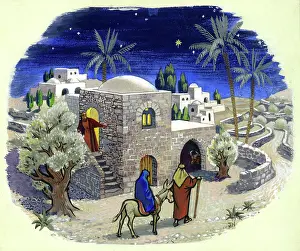 The Medici Society Ltd.: Mary and Joseph approaching the stable