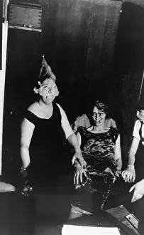 Mediums: Mary Marshall, medium, with ectoplasm, Winnipeg, Canada