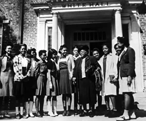 Cookman: Mary McLeod Bethune with students at Bethune-Cookman ?