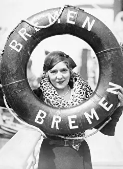 Pickford: Mary Pickford aboard the Bremen, 1931