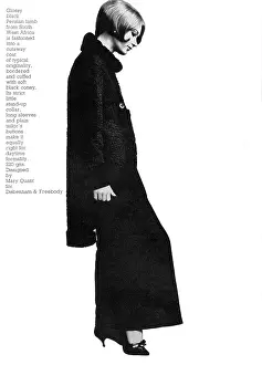 Freebody: Mary Quant persian lamb cutaway coat, 1965