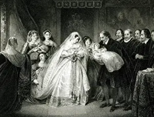 Mary Queen of Scots with her baby son James