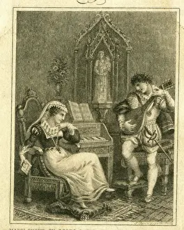 Lute: Mary Queen of Scots and her chamberlain, Chatelard