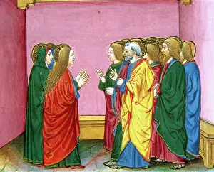 Announcement: The three Marys announce to the disciples that Jesus has ris