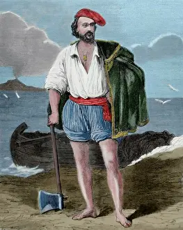 Habsburg: Masaniello (1622-1647). Italian revolutionary. Engraving by