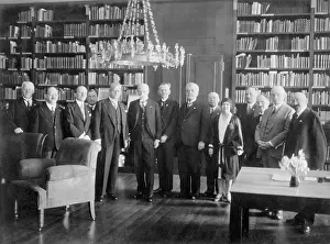 Garrigue: Masaryk, 6th from left, during the international