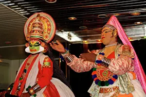 Kerala: Mask dancers in Kerala, India