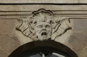 Turenne: Mask, Hotel des Freres Raimbaud, Ile Feydeau, Nantes, France