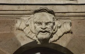 Turenne: Mask, Hotel des Freres Raimbaud, Ile Feydeau, Nantes, France