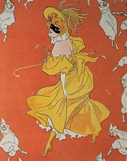 Happyness: Mask. Jugend Magazine, 1898. Germany