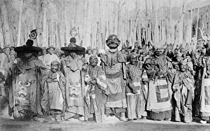 Himalayas: Masked priests in Ladakh, 1912