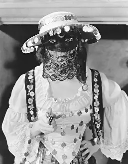Embellished: Masked woman