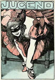 Carnivals: MASKED WOMAN AT BALL